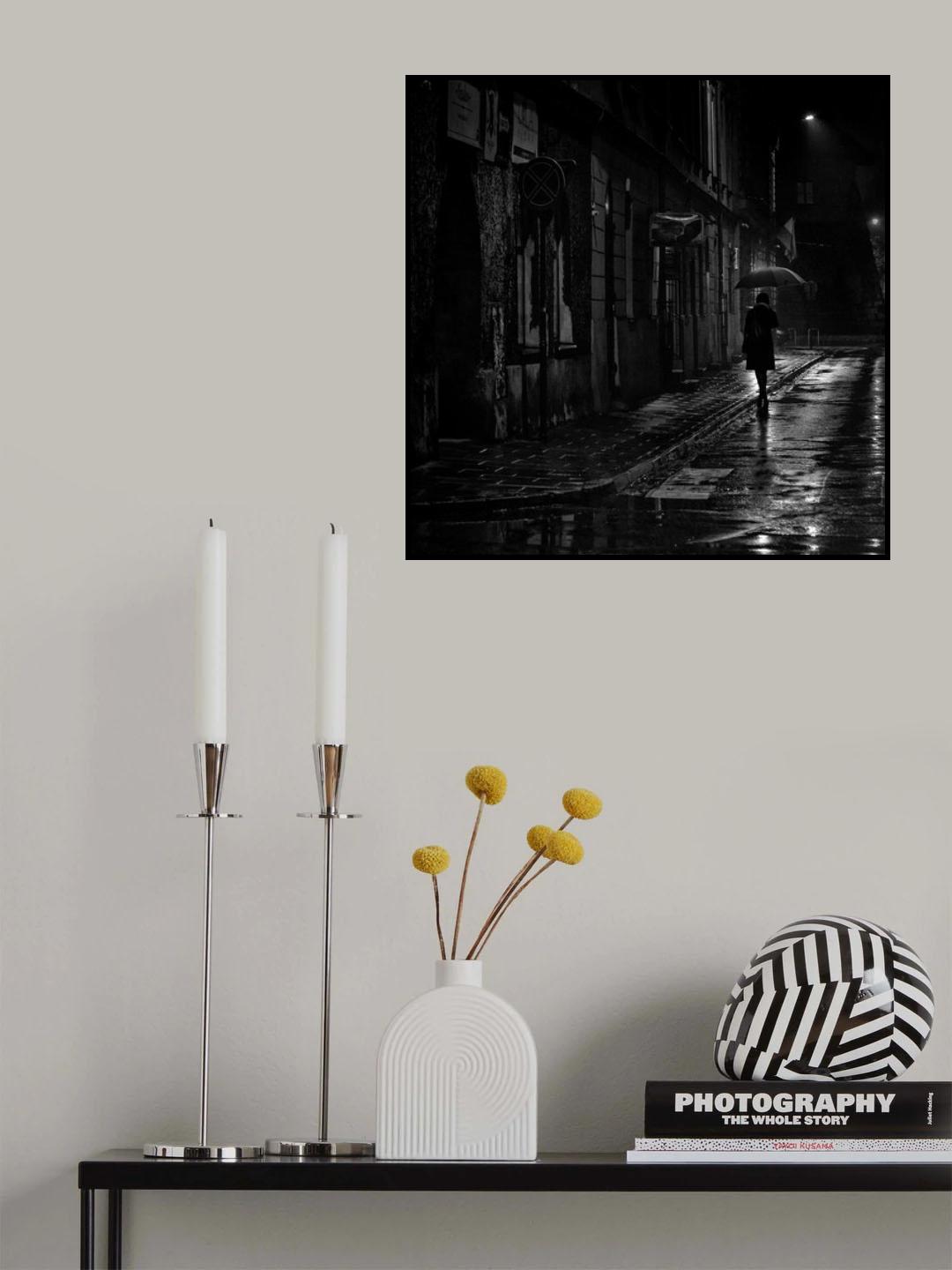 Krakow by Night Poster och Canvastavla