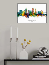 Niagara Falls Canada Skyline Poster och Canvastavla