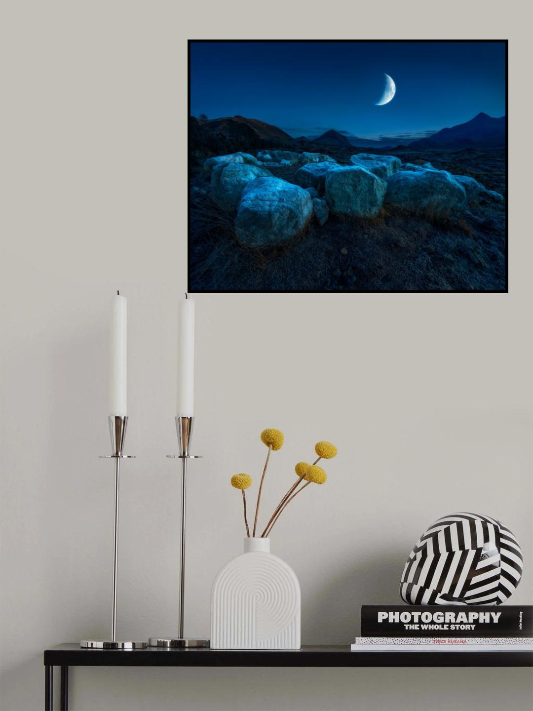 Moonrise, Sligachan Poster och Canvastavla