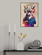 Hipster Fox Poster och Canvastavla