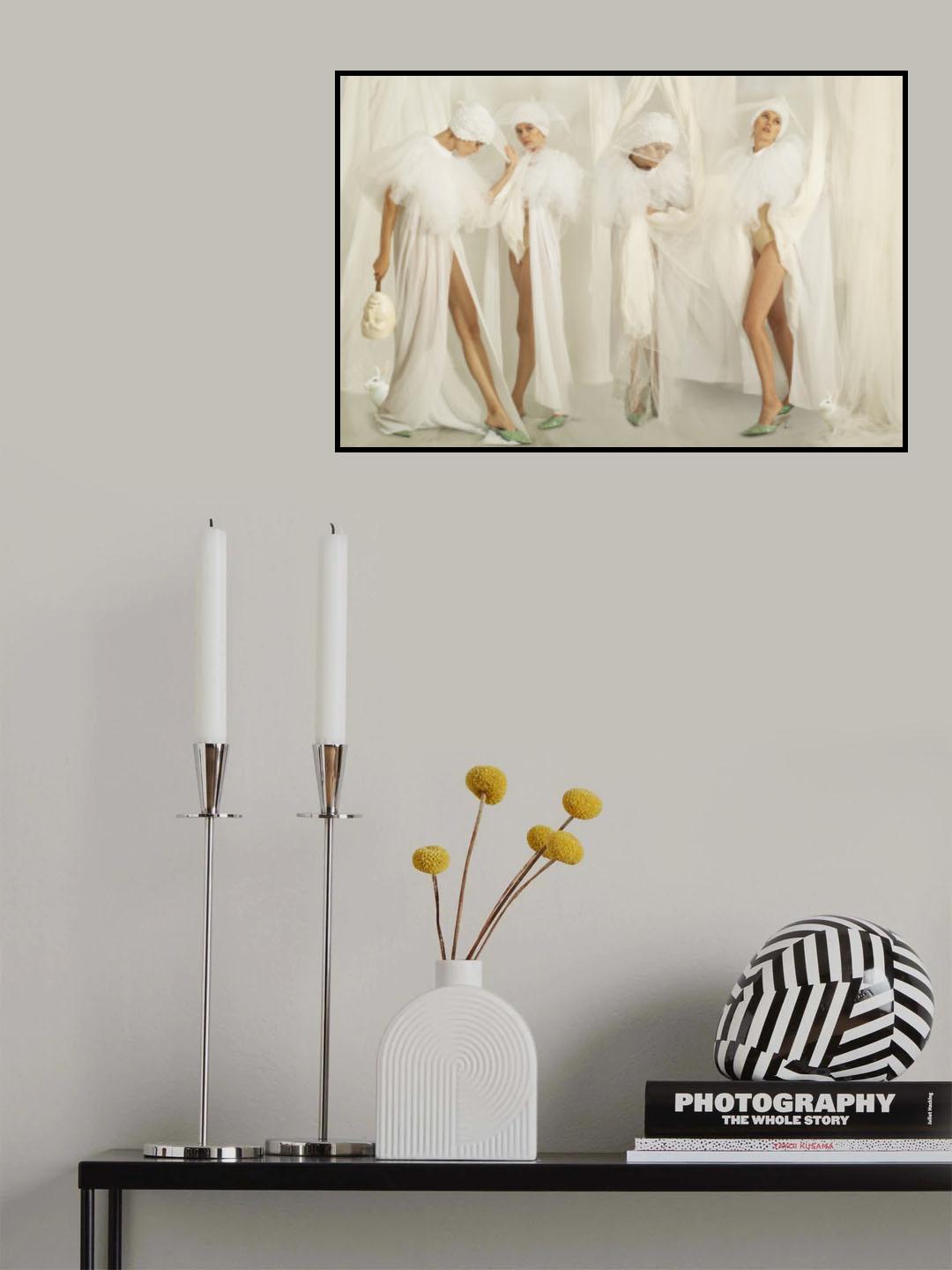 between the curtains Poster och Canvastavla