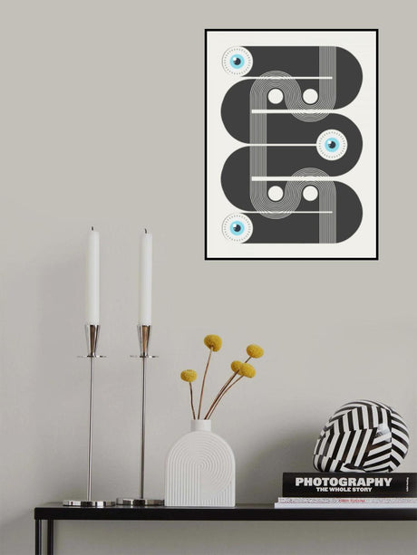 Geometrical Evil Eyes Poster och Canvastavla