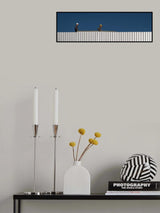 the construction of the wall Poster och Canvastavla