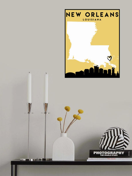 City Love Maps 60 Poster och Canvastavla