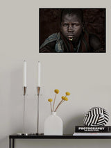 Laarim ethnic woman in a market Poster och Canvastavla