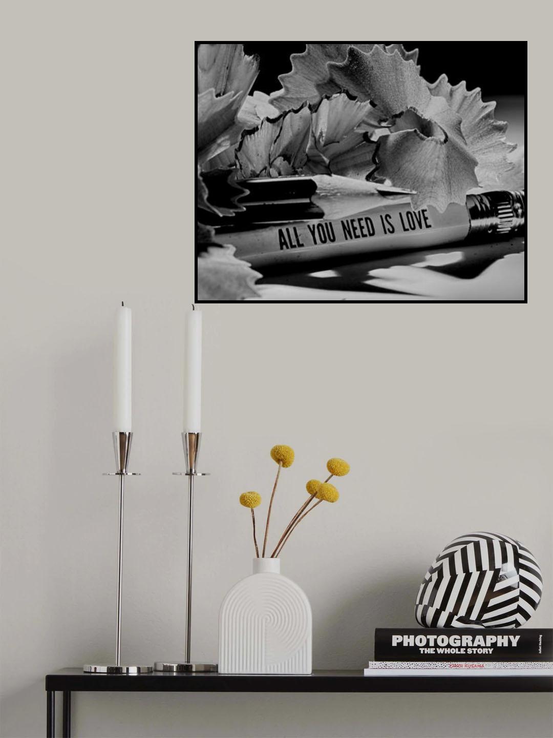 All You Need Is Love Poster och Canvastavla