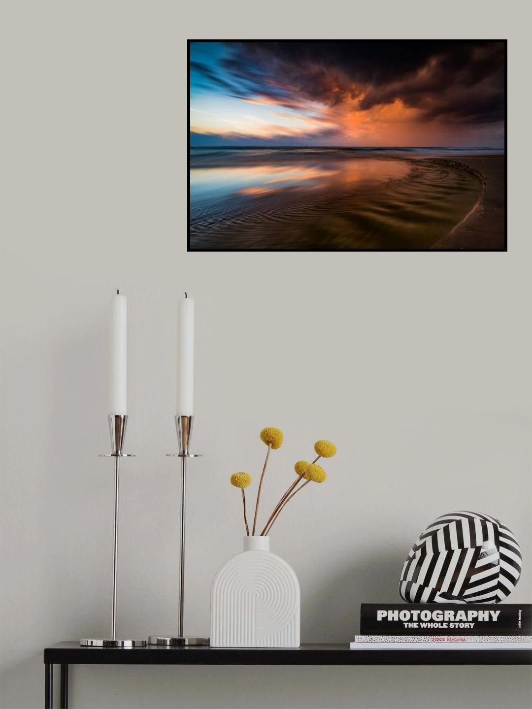Mediterranean Sunset Poster och Canvastavla