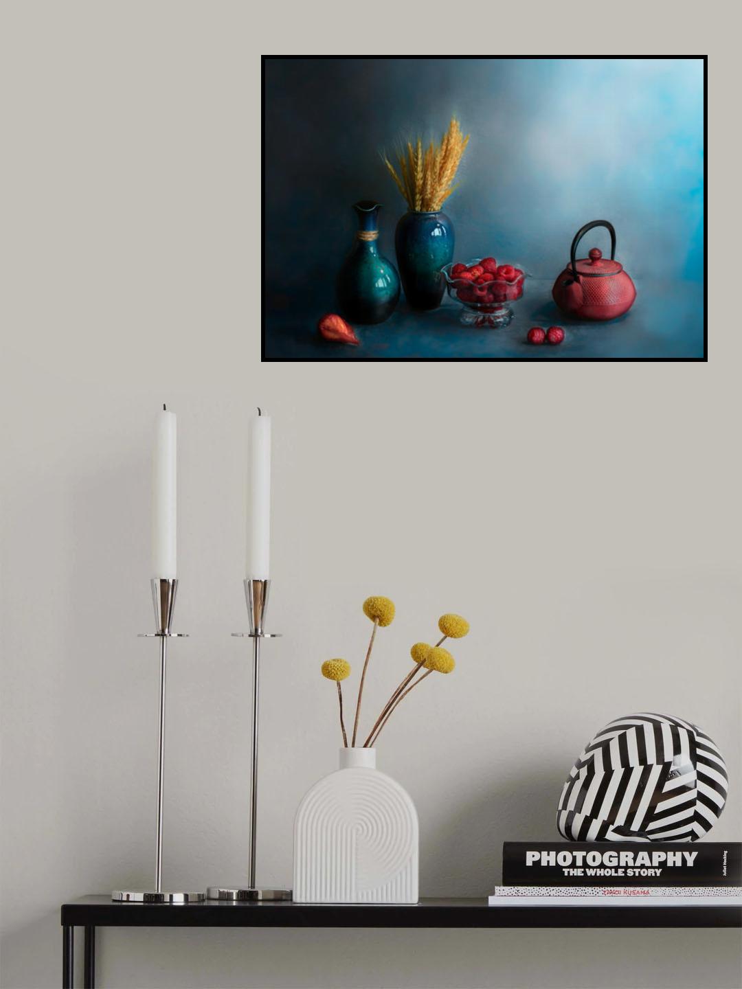 Red and blue Poster och Canvastavla