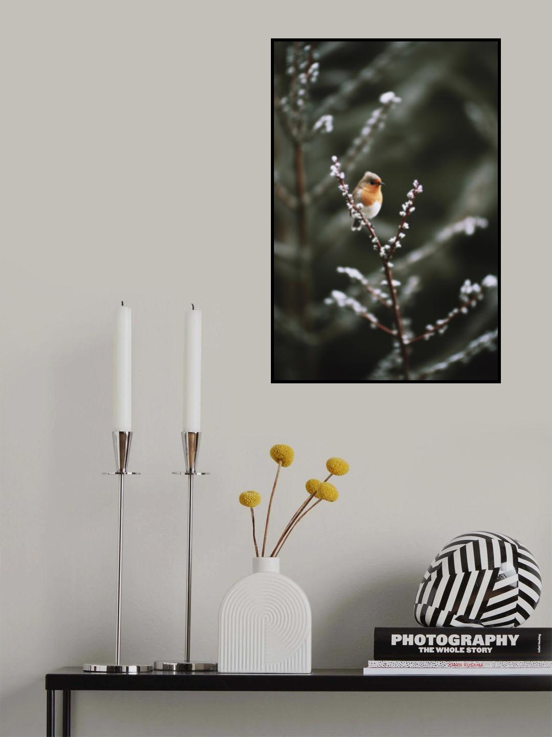 Cute Robin Poster och Canvastavla