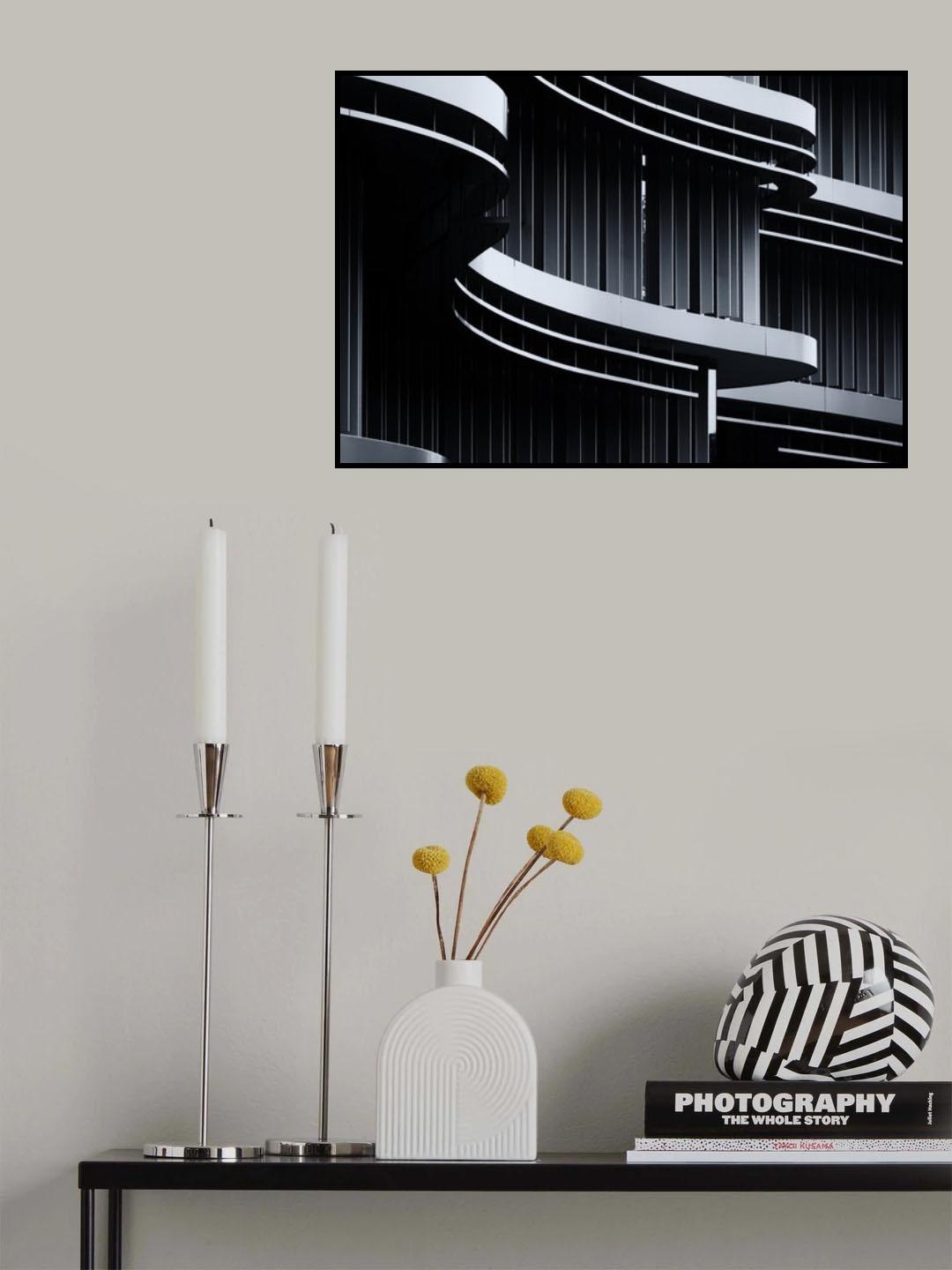 Straight and curved Poster och Canvastavla