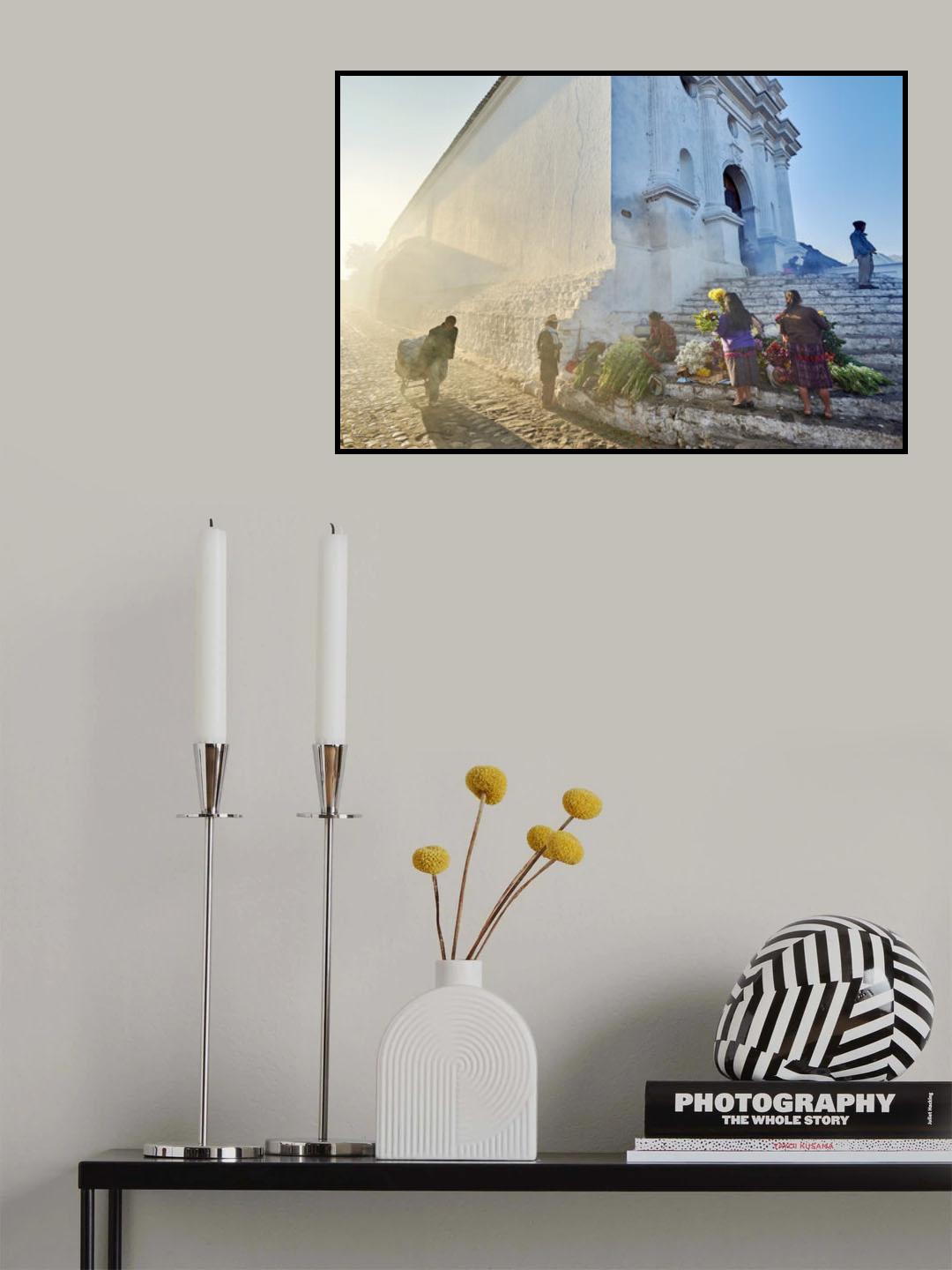 Morning in city Chichicastenango, Guatemala Poster och Canvastavla