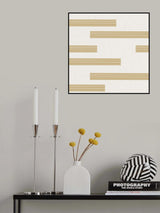 Simple Blue Lines Pattern II Poster och Canvastavla