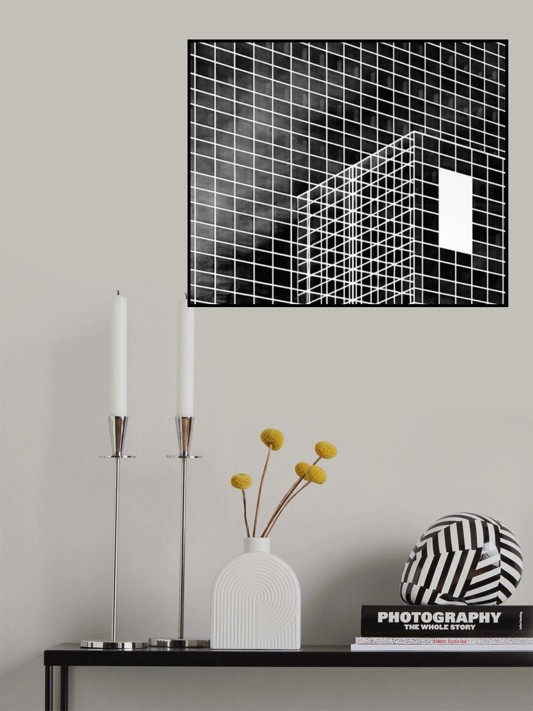 The white rectangle Poster och Canvastavla