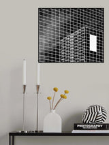 The white rectangle Poster och Canvastavla