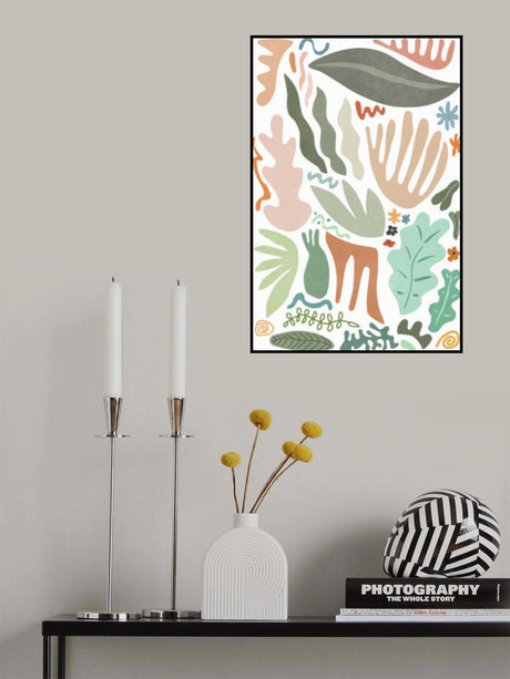 Botanical Colors and Shapes Poster och Canvastavla