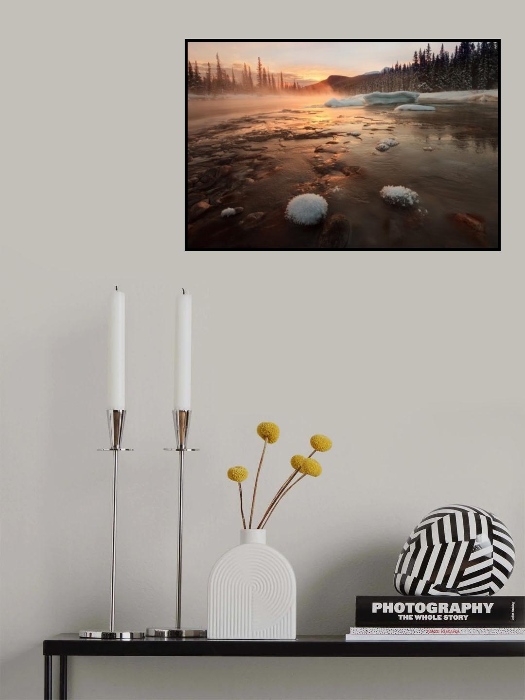 Misty Winter Morning Poster och Canvastavla