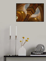 Ceiling of the Spanish Synagogue in Prague Poster och Canvastavla