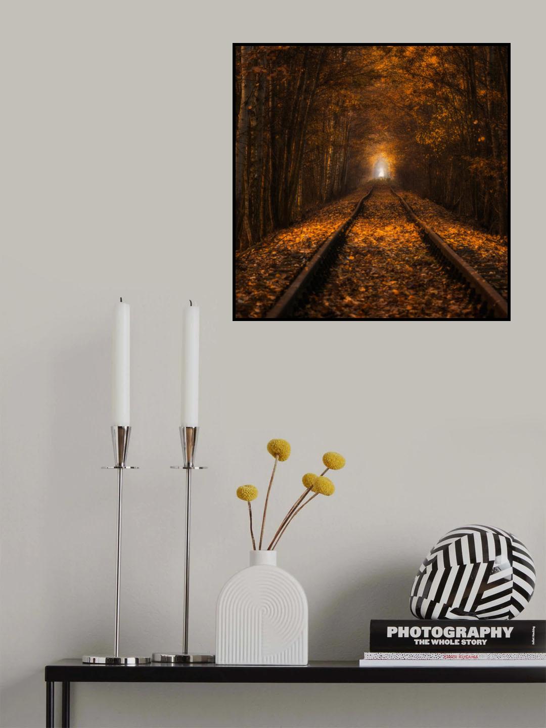 Autumn Tunnel Poster och Canvastavla