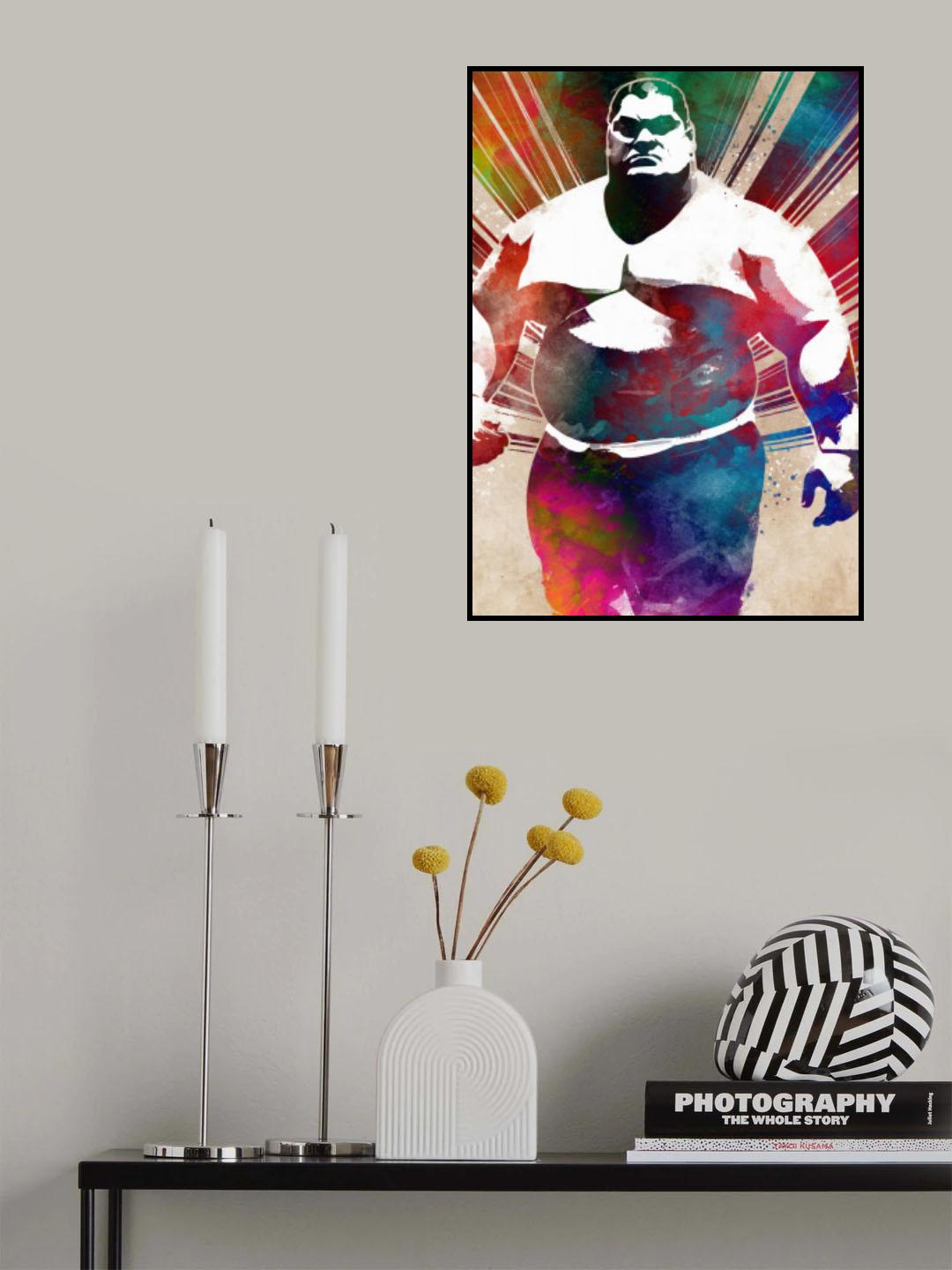 Wrestling sport art Poster och Canvastavla