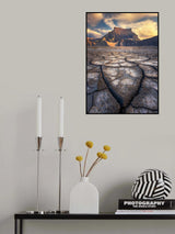 Butte and Mud Cracks Poster och Canvastavla