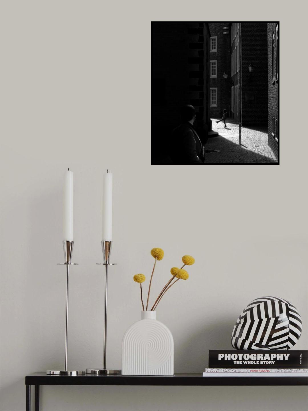 the step in the light Poster och Canvastavla