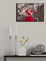 Beauty in Red Poster och Canvastavla
