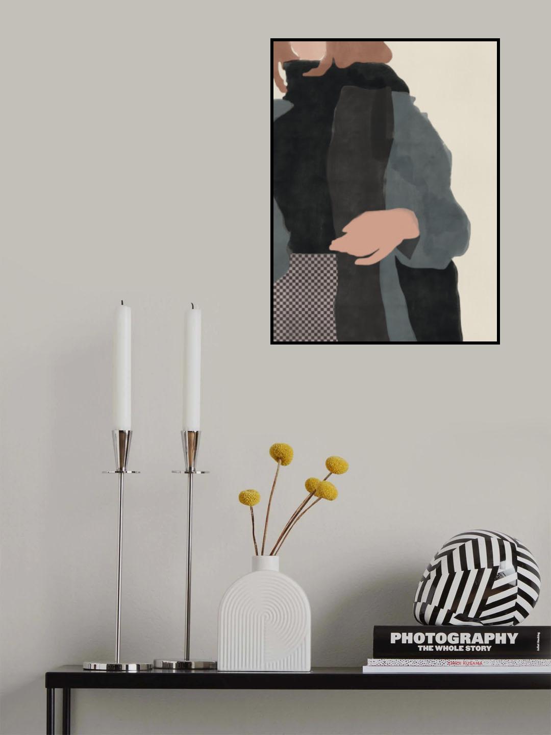 Winter In Black Poster och Canvastavla