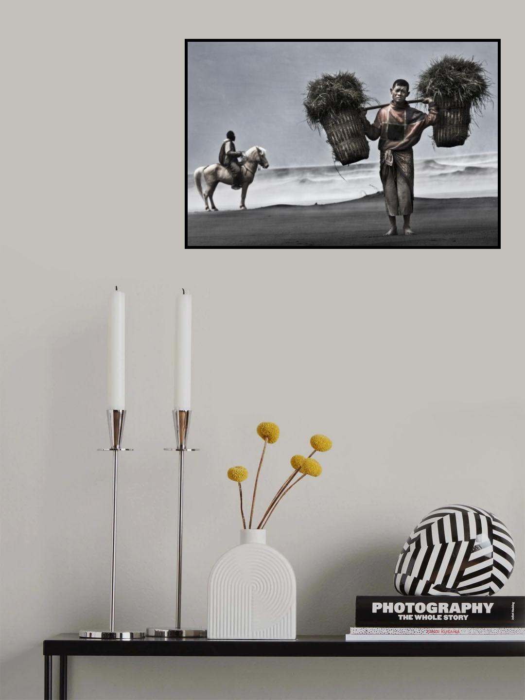 Grass-man and the horse-man Poster och Canvastavla
