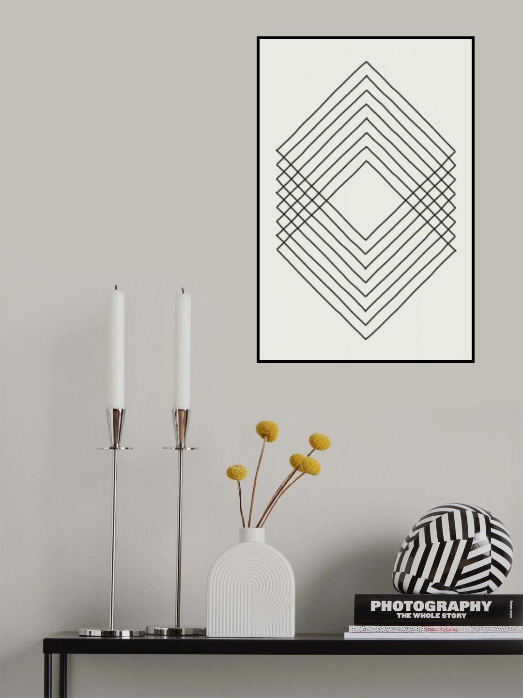 Imperfect Lines #3 Poster och Canvastavla