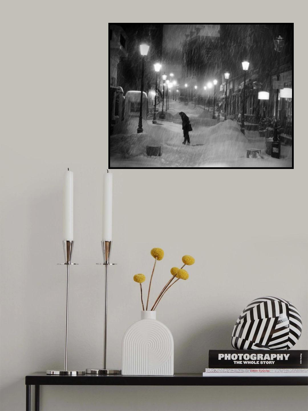 tombe la neige... Poster och Canvastavla