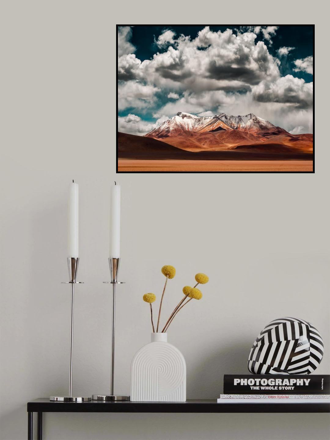 Mountains in the Salvador Dali Desert - Bolivia Poster och Canvastavla