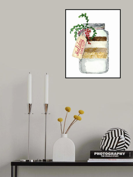 Holiday cookies in a jar Poster och Canvastavla