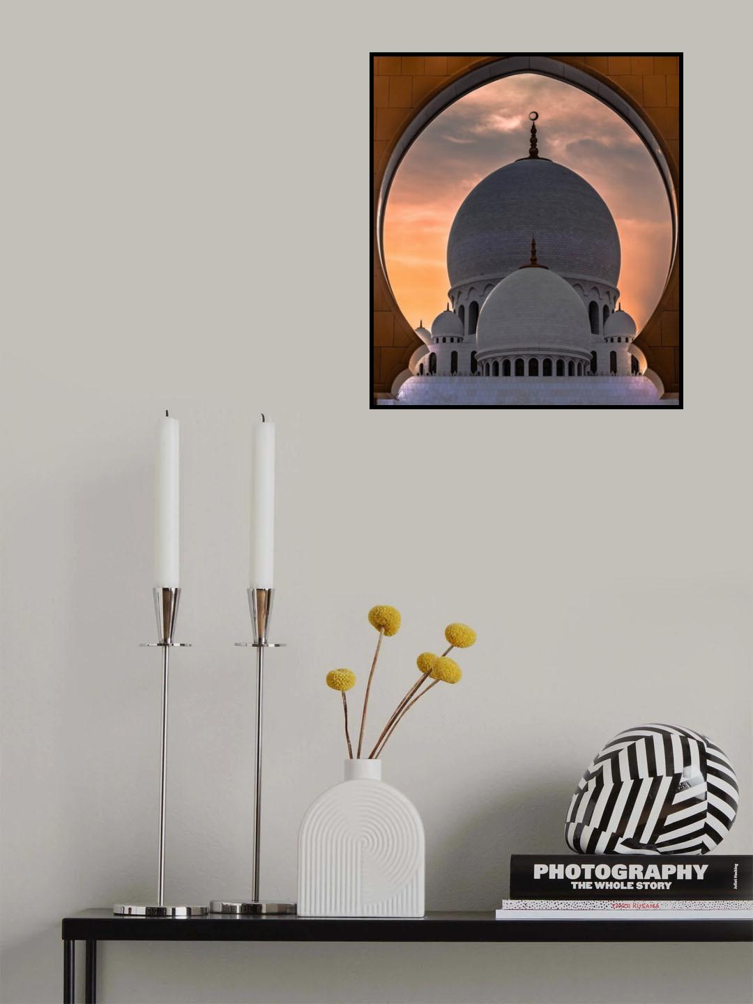 SHAIK ZAYED MOSQUE Poster och Canvastavla
