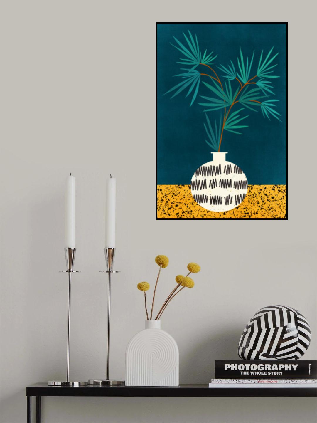 Night Palm Poster och Canvastavla