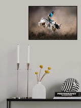Bull Riding Poster och Canvastavla