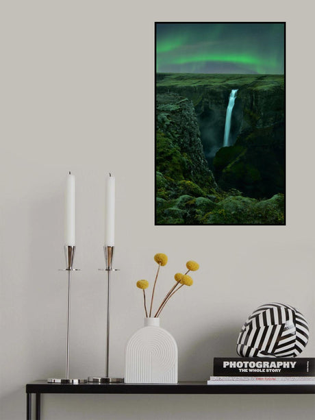 Green Night Poster och Canvastavla