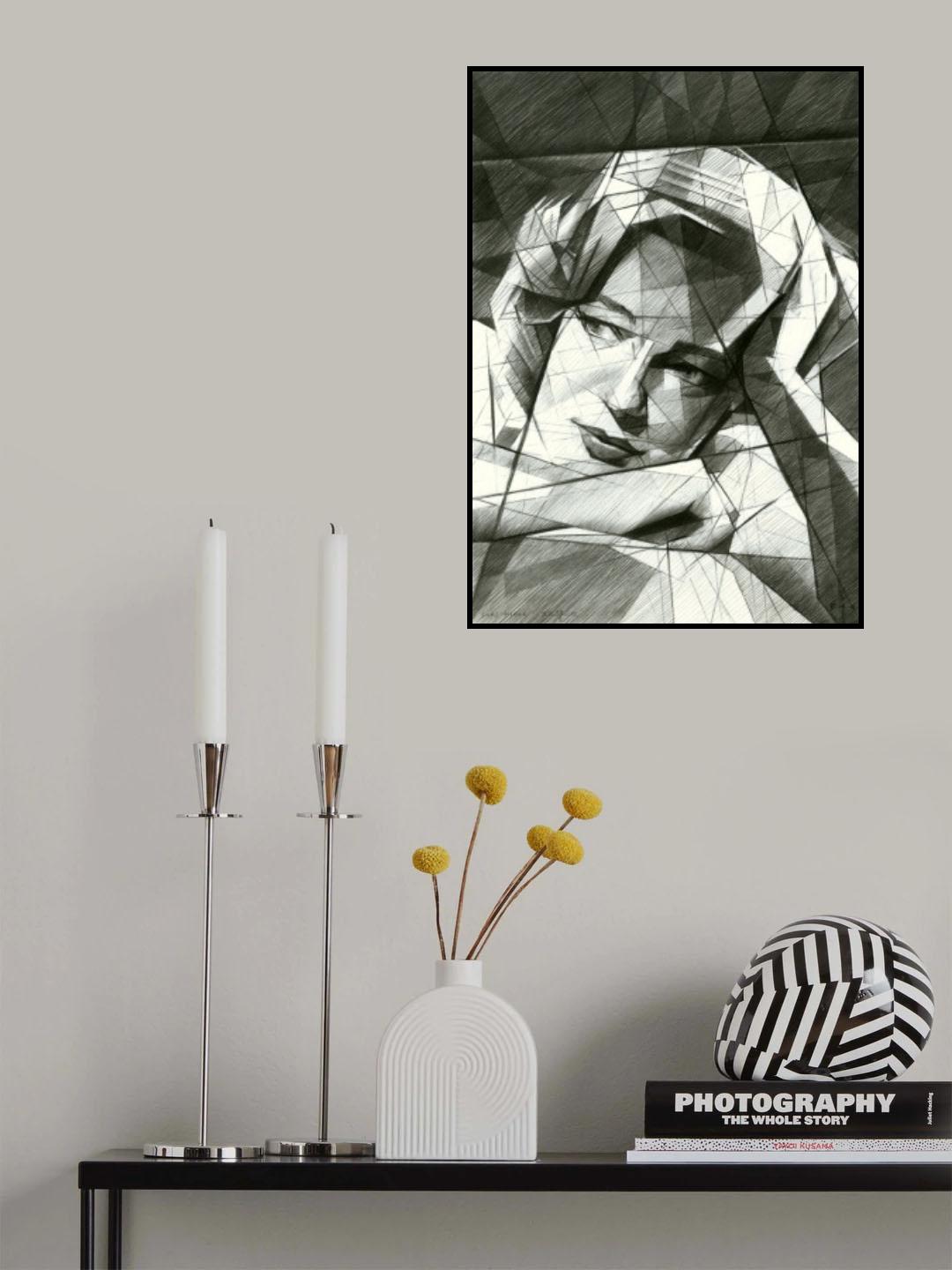 Simone Signoret Poster och Canvastavla
