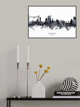 Newport Wales Skyline Poster och Canvastavla