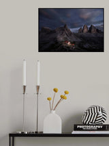Night in Sanfeng mountain Poster och Canvastavla