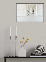white basket,black basket Poster och Canvastavla