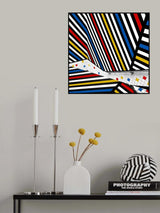 Mondriaan coloured hall Poster och Canvastavla