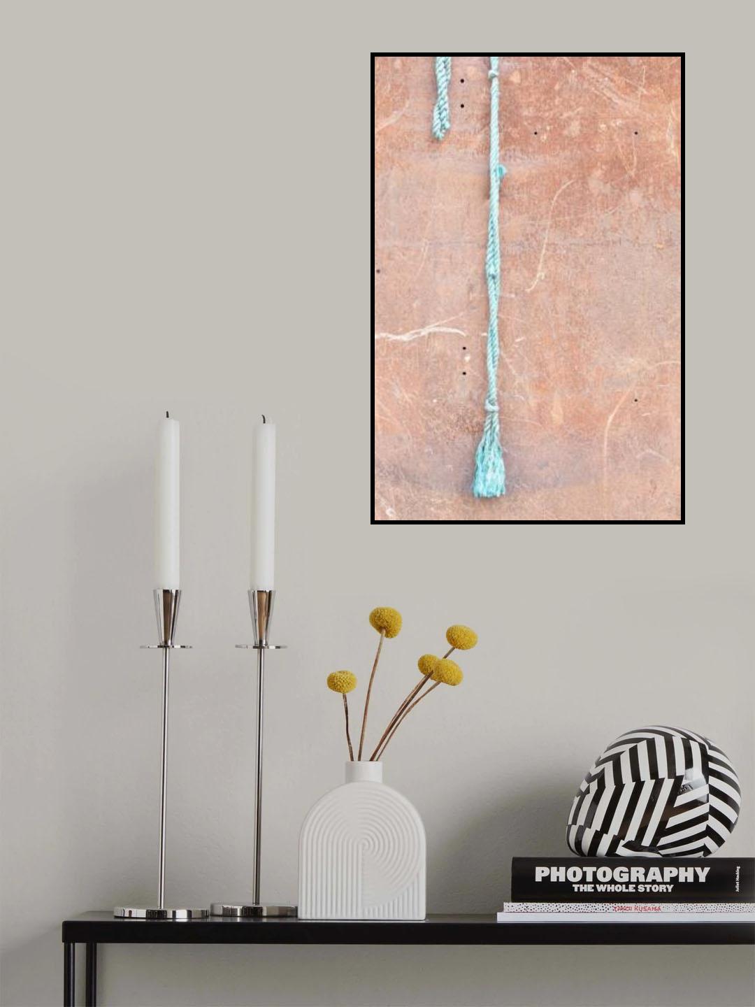 Wall and string_light Poster och Canvastavla