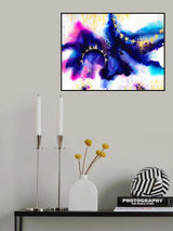 Purple Ink Blot Poster och Canvastavla