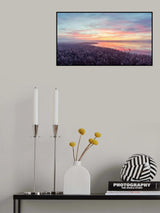The heron's morning view. Poster och Canvastavla