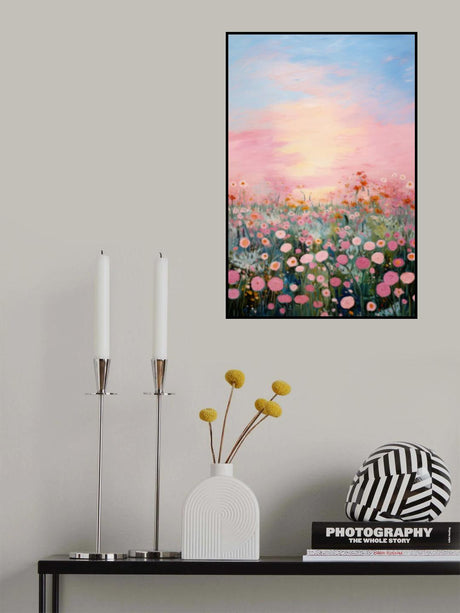Pink Sunrise Poster och Canvastavla