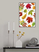 Painterly fall leaves Poster och Canvastavla