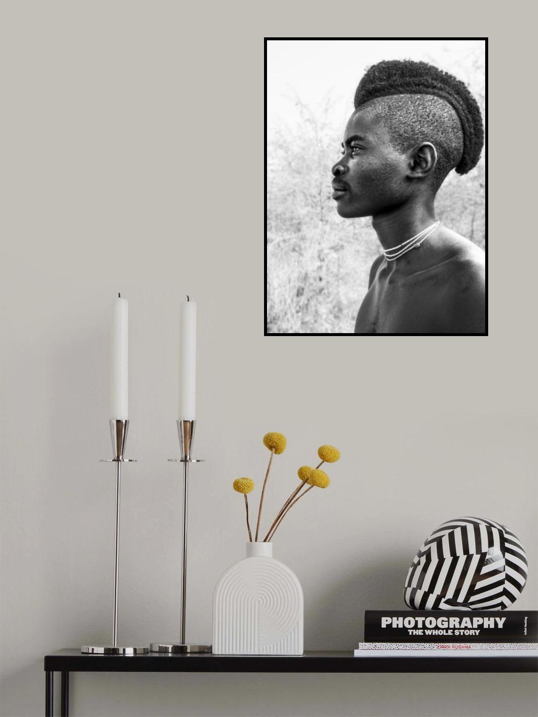 Mukubal teenager at Southern Angola Poster och Canvastavla