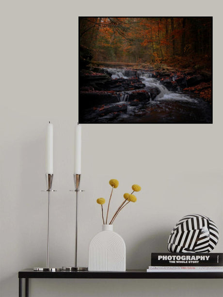 Falls in autumn Poster och Canvastavla