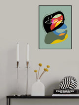 Multicolor Abstract Portrait Poster och Canvastavla