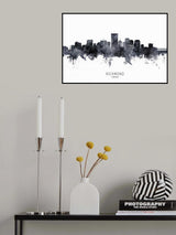 Richmond Virginia Skyline Poster och Canvastavla